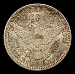 1914-p Barber Quarter 25c Grades ms62+