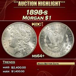 1898-s Morgan Dollar $1 ms64+ USCG