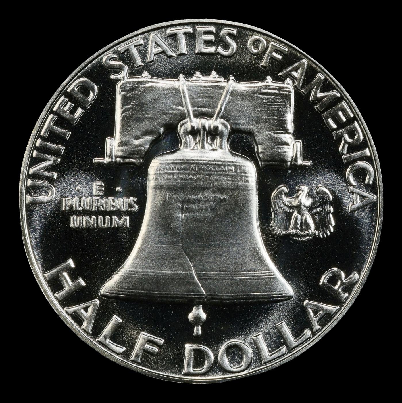 1955 Proof Franklin Half Dollar TOP POP! 50c pr69 SEGS