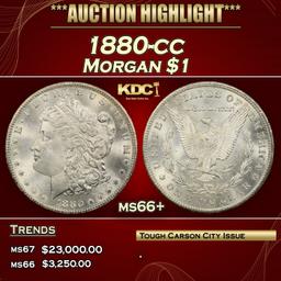 1880-cc Morgan Dollar $1 ms66+ SEGS