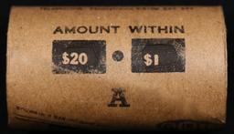 NY- 20 Unc GIMBLES Peace Dollar $1 Roll A Level