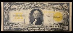 1922 $20 Large Size Gold Certificate Grades vf+ Signatures Speelman/White