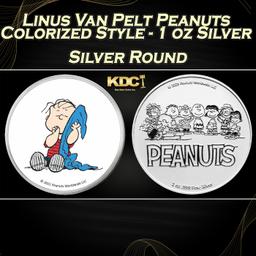 Linus Van Pelt Peanuts Colorized Style - 1 oz Silver Round Round
