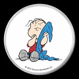 Linus Van Pelt Peanuts Colorized Style - 1 oz Silver Round Round
