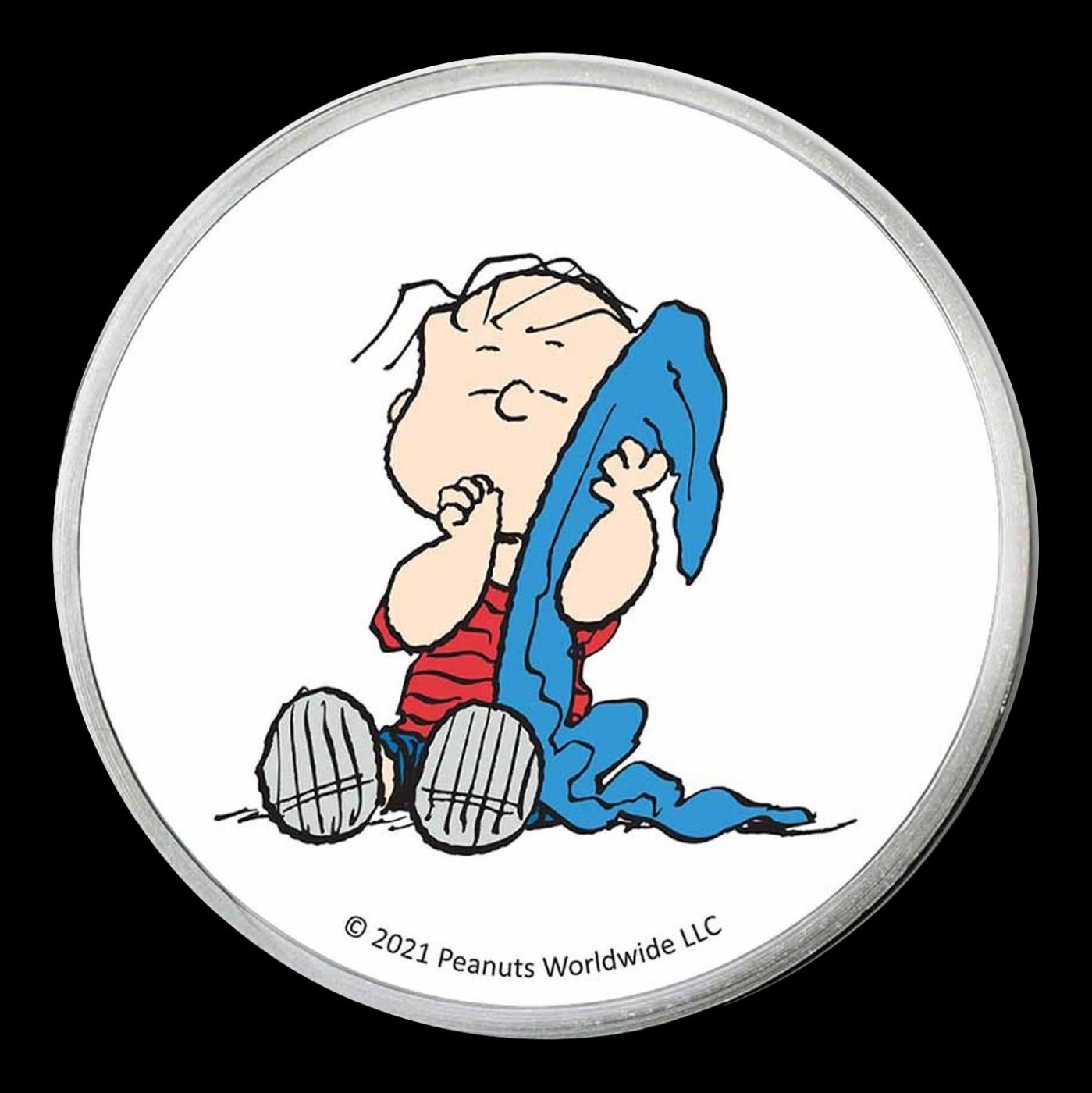 Linus Van Pelt Peanuts Colorized Style - 1 oz Silver Round Round