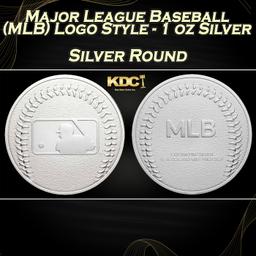 Major League Baseball (MLB) Logo Style - 1 oz Silver Round Round