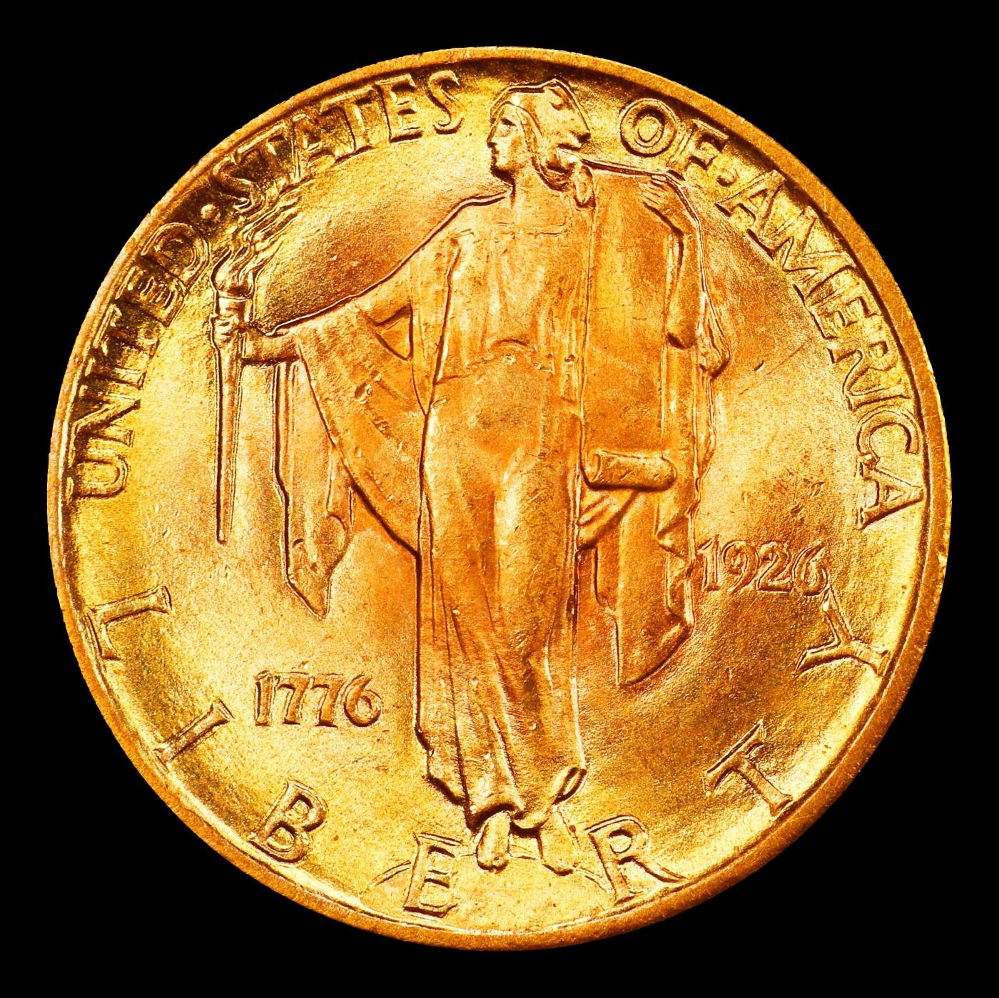 1926 Sesqui Gold Commem Near Top Pop! $2 1/2 ms66+ SEGS