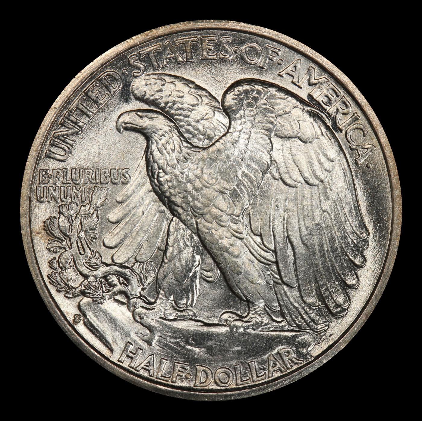 1933-s Walking Liberty Half Dollar Near Top Pop 50c ms66+ SEGS