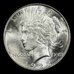 1923-d Peace Dollar $1 ms66+ SEGS
