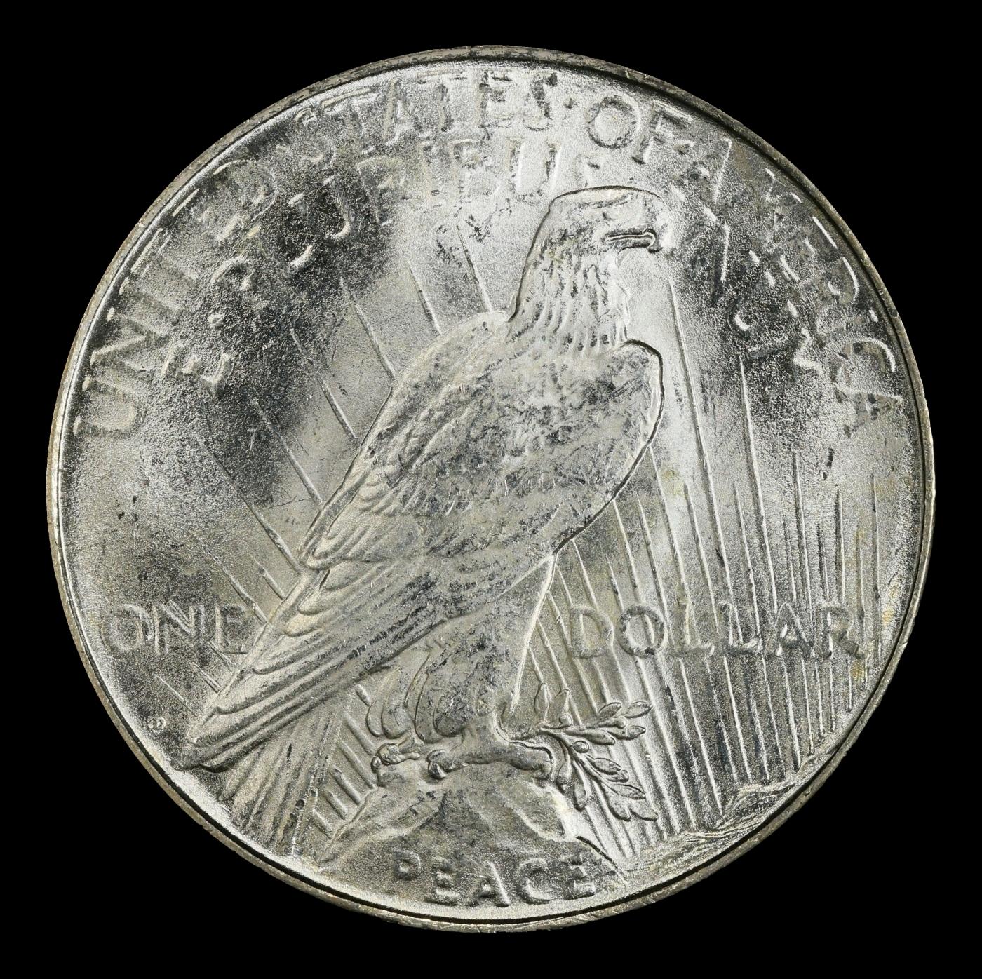 1923-d Peace Dollar $1 ms66+ SEGS