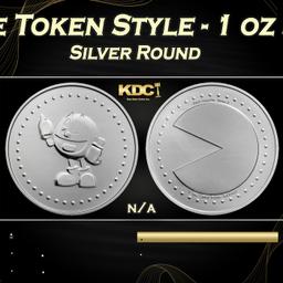 PAC-MAN Game Token Style - 1 oz Silver Round Round