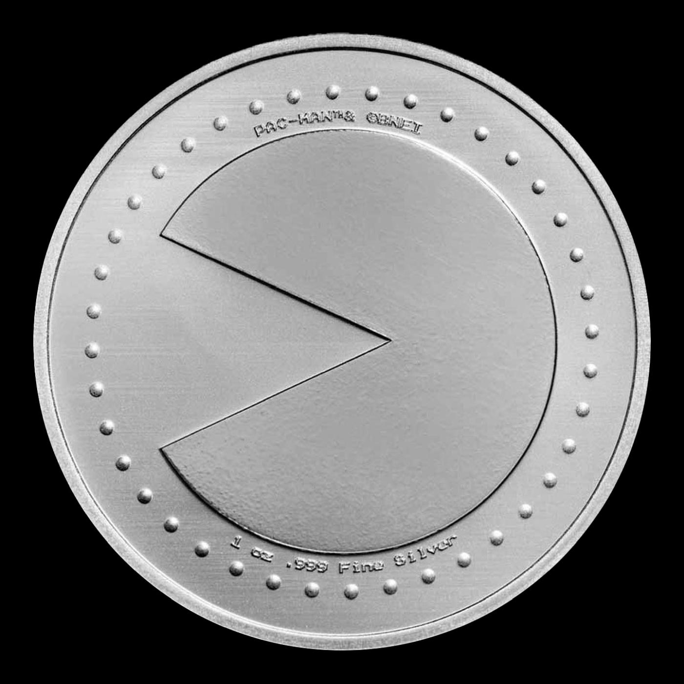 PAC-MAN Game Token Style - 1 oz Silver Round Round