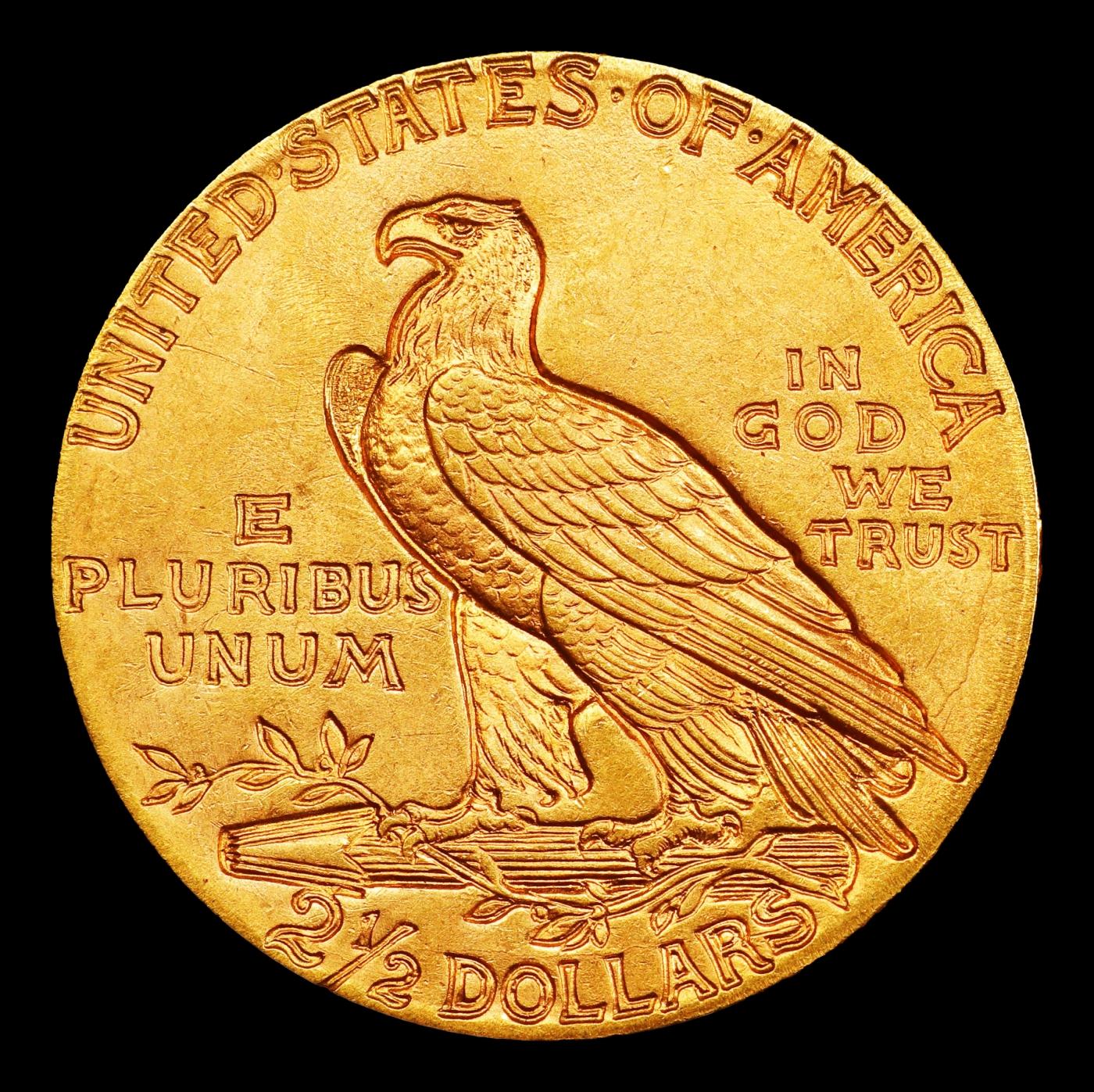 1913-p Gold Indian Quarter Eagle $2 1/2 ms64+ SEGS