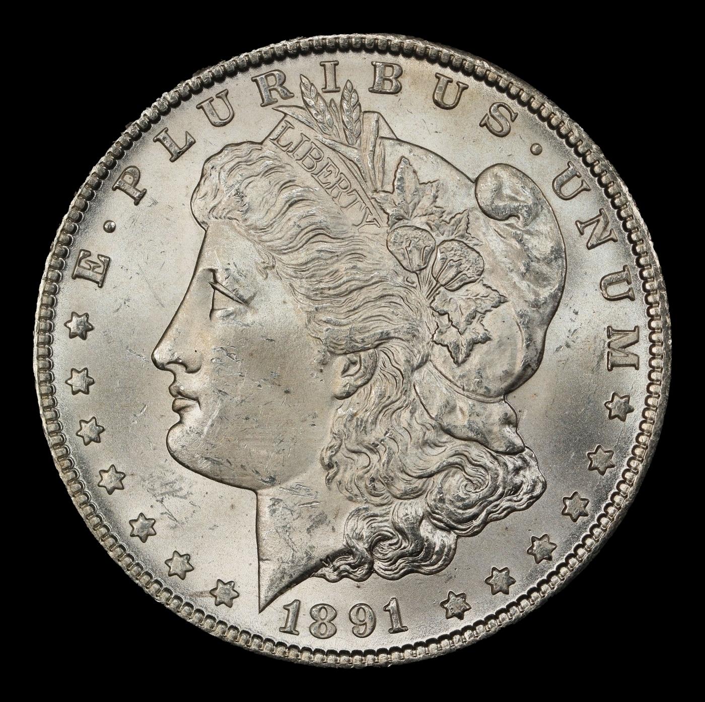 1891-cc Morgan Dollar $1 ms65+ SEGS