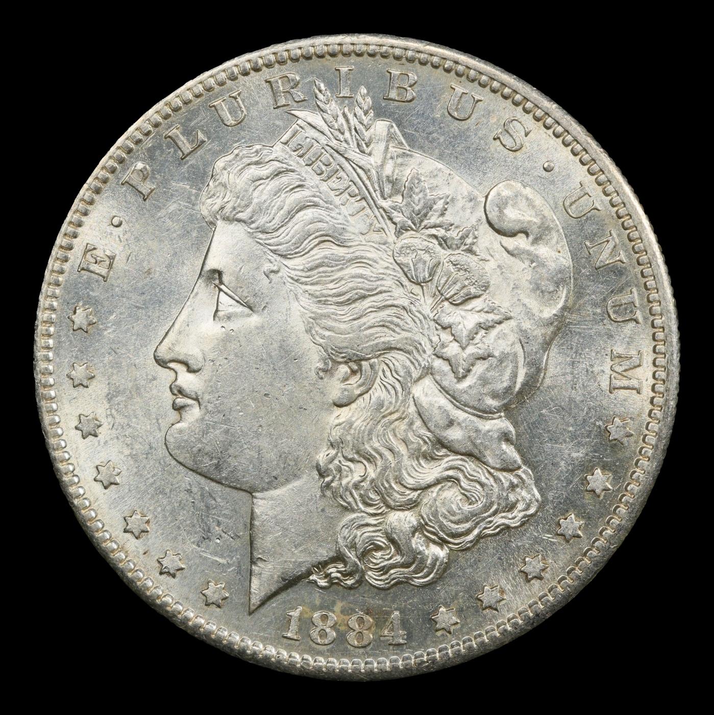 1884-s Morgan Dollar $1 ms62+ USCG