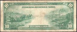 1914 $10 Large Size Red Seal FRN Rare Red Seal St. Louis, MO Grades vf+ FR-899