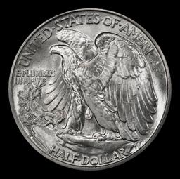 1937-d Walking Liberty Half Dollar Near Top Pop 50c ms67+ SEGS