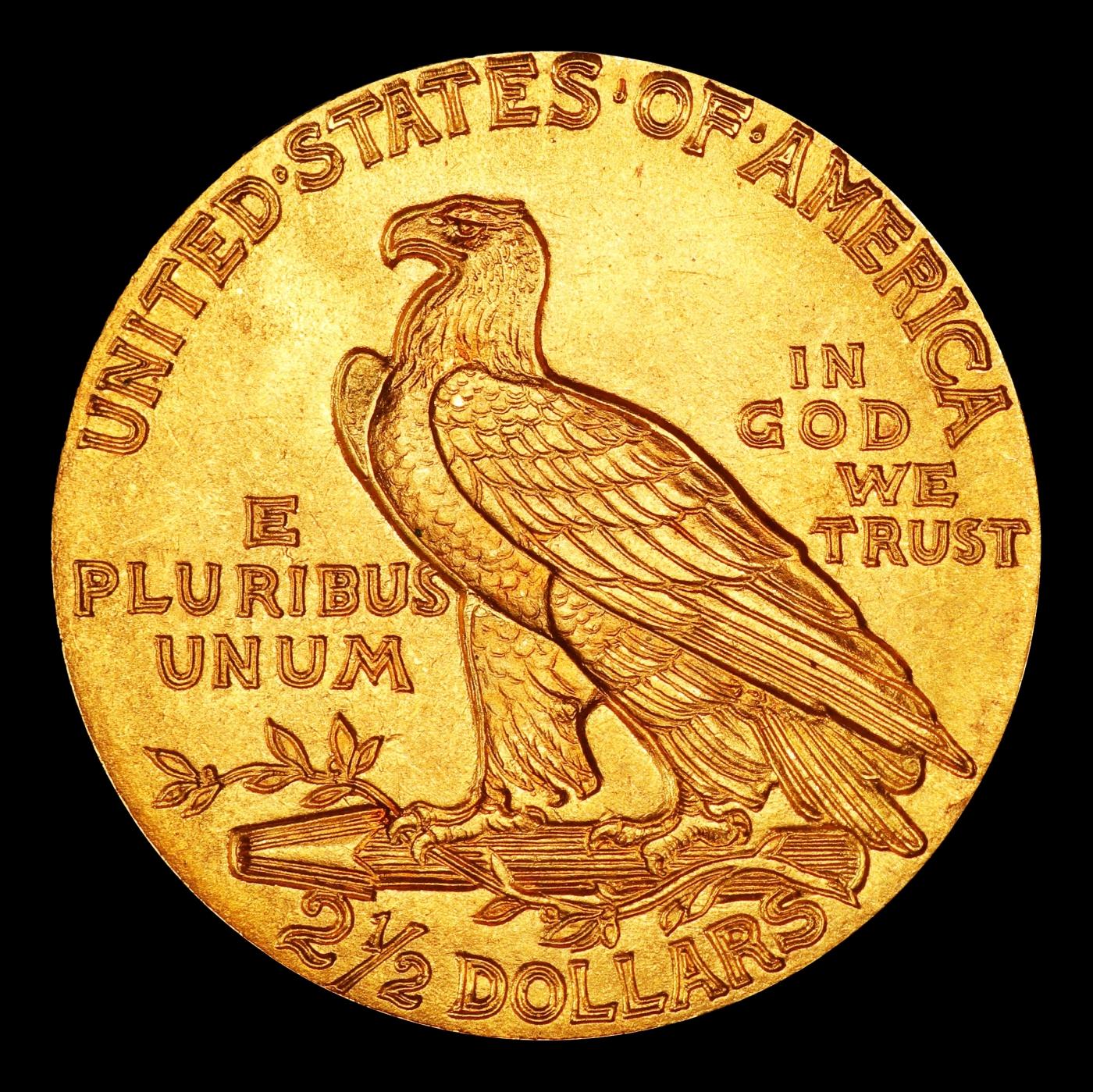 1915-p Gold Indian Quarter Eagle TOP POP! $2 1/2 ms66 USCG