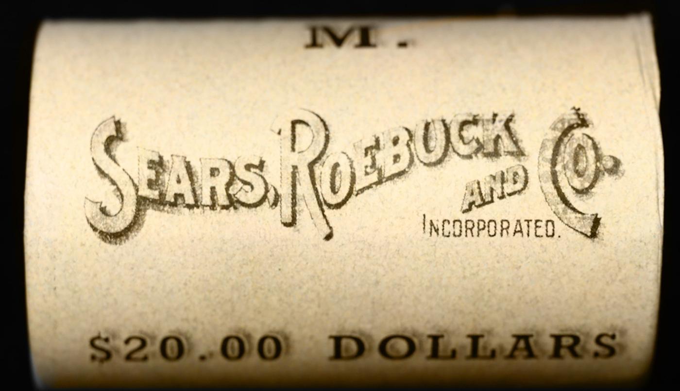 YE- 20 Mixed Morgan/Peace SEARS Dollar Roll Unc Morgan 'P' Rev/Peace 'P' Rev Ends