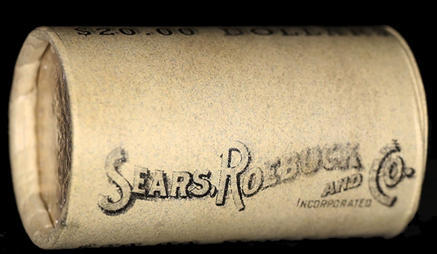 YE- 20 Mixed Morgan/Peace SEARS Dollar Roll Unc Morgan 'P' Rev/Peace 'P' Rev Ends