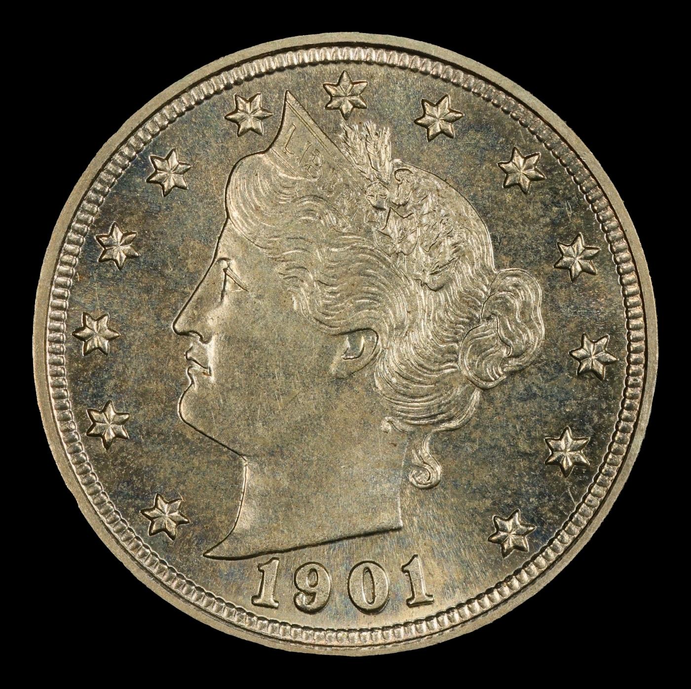 1901 Proof Liberty Nickel 5c pr67 SEGS