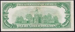 1928 $100 Gold Certificate FR-2405 Signatures Woods/Mellon Grades Select AU
