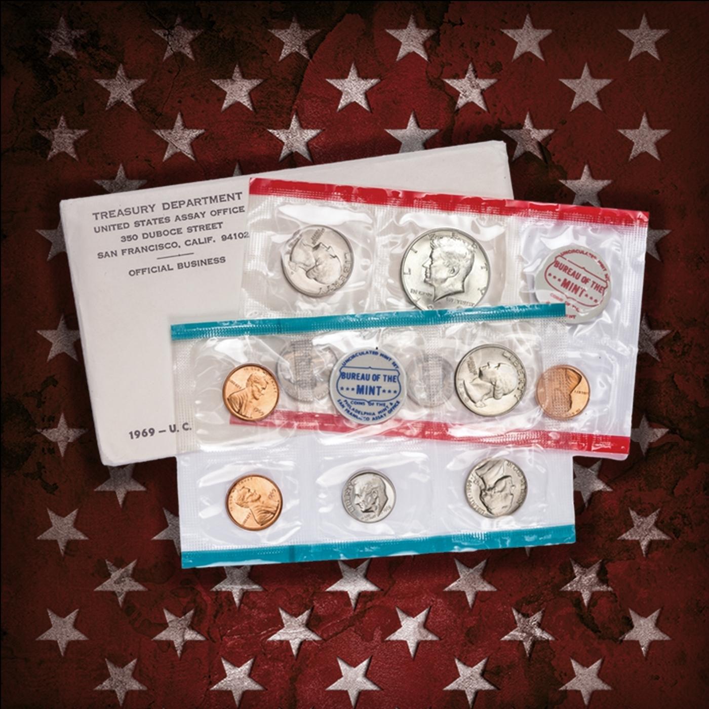 1968-2008 40 Years Mint Set Run - 533 Coins, 41 Complete Sets