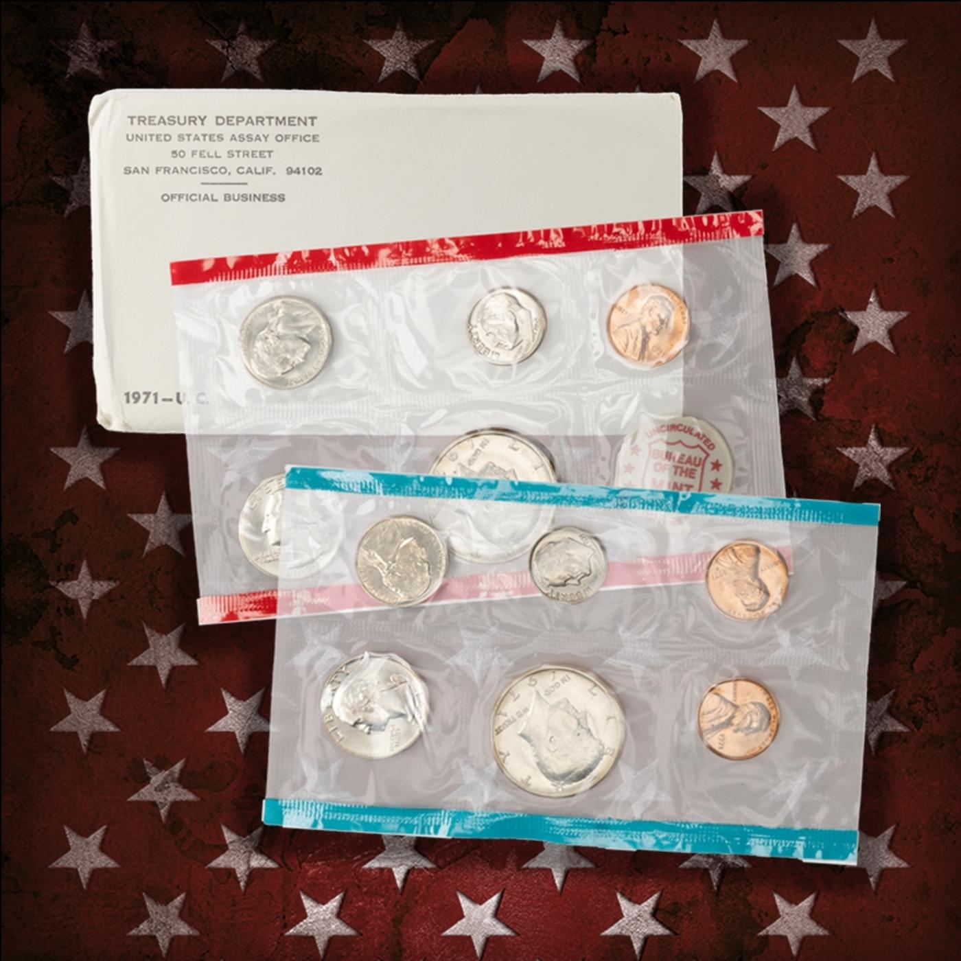 1968-2008 40 Years Mint Set Run - 533 Coins, 41 Complete Sets