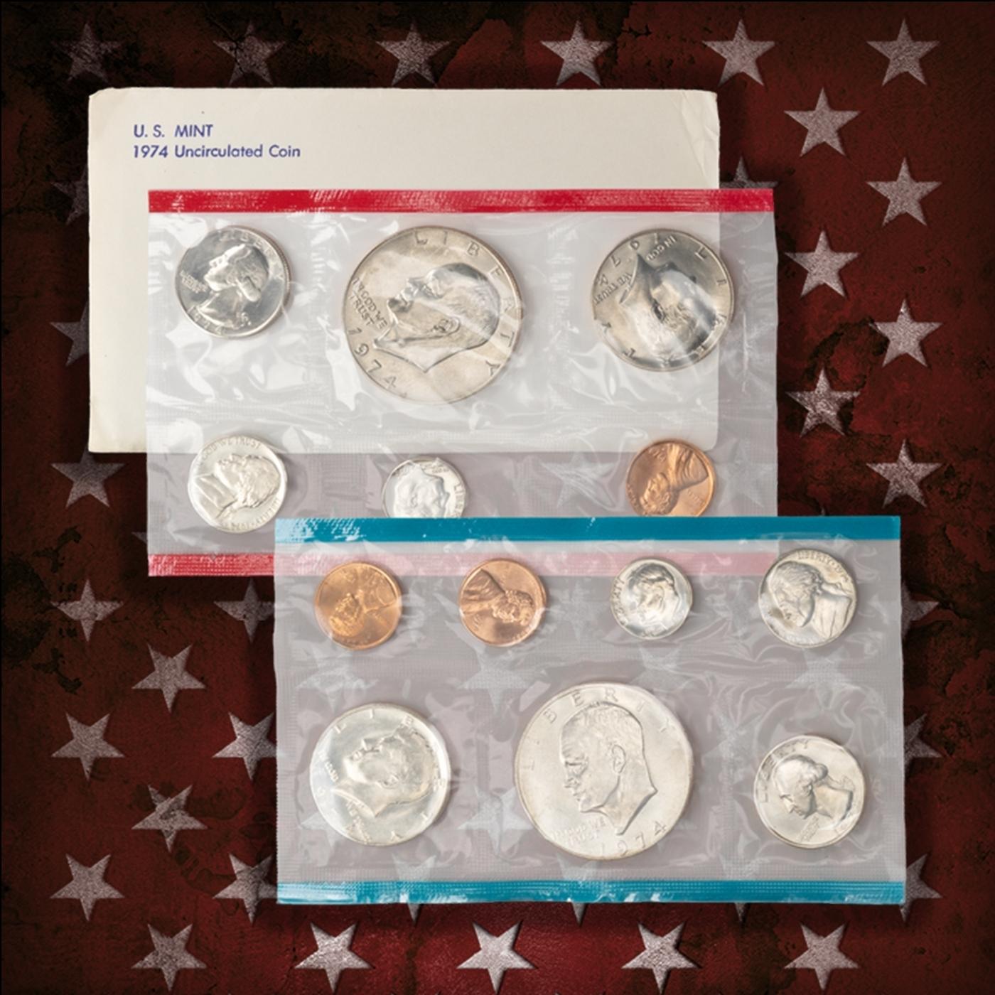 1968-2008 40 Years Mint Set Run - 533 Coins, 41 Complete Sets