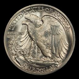 1942-d Walking Liberty Half Dollar 50c ms66+ SEGS