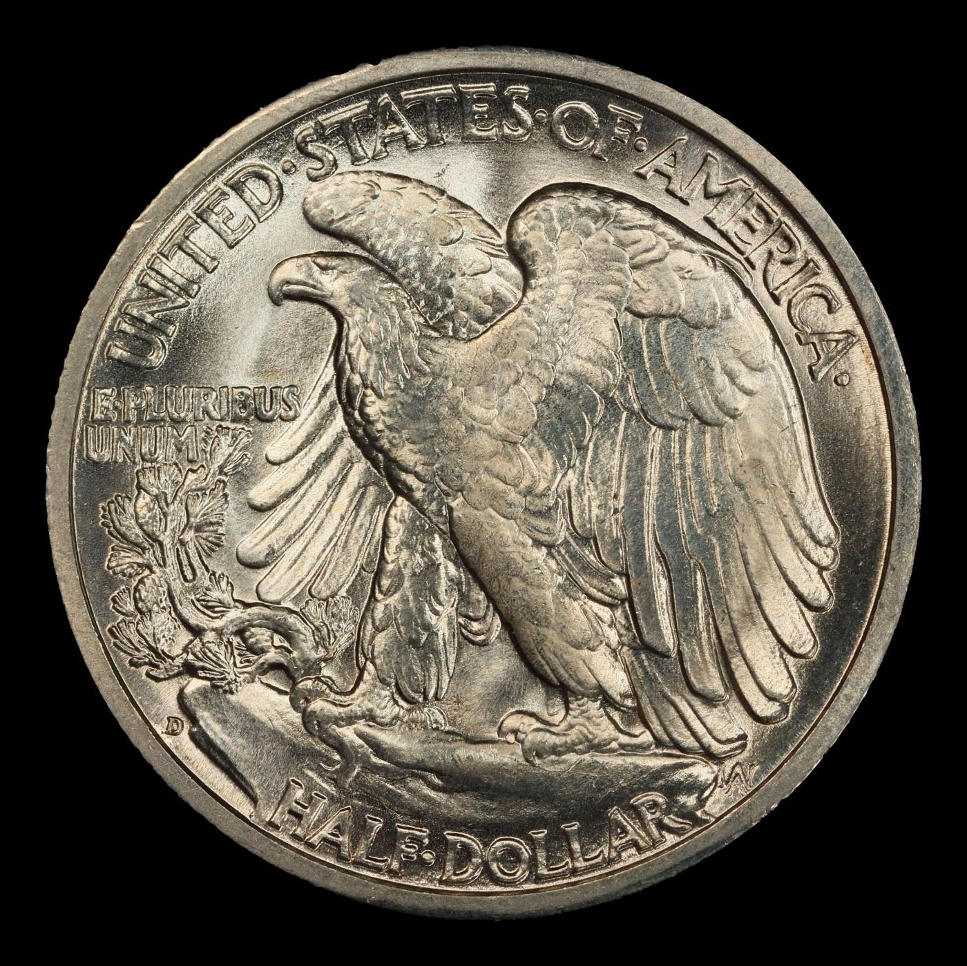 1942-d Walking Liberty Half Dollar 50c ms66+ SEGS