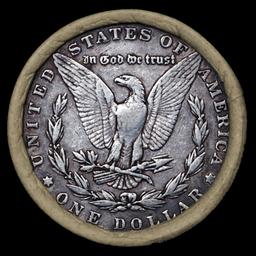 CN- SEARS Morgan Circulated 10 Coin Silver Dollar $1 Roll 'P' Rev/'P' Rev Ends