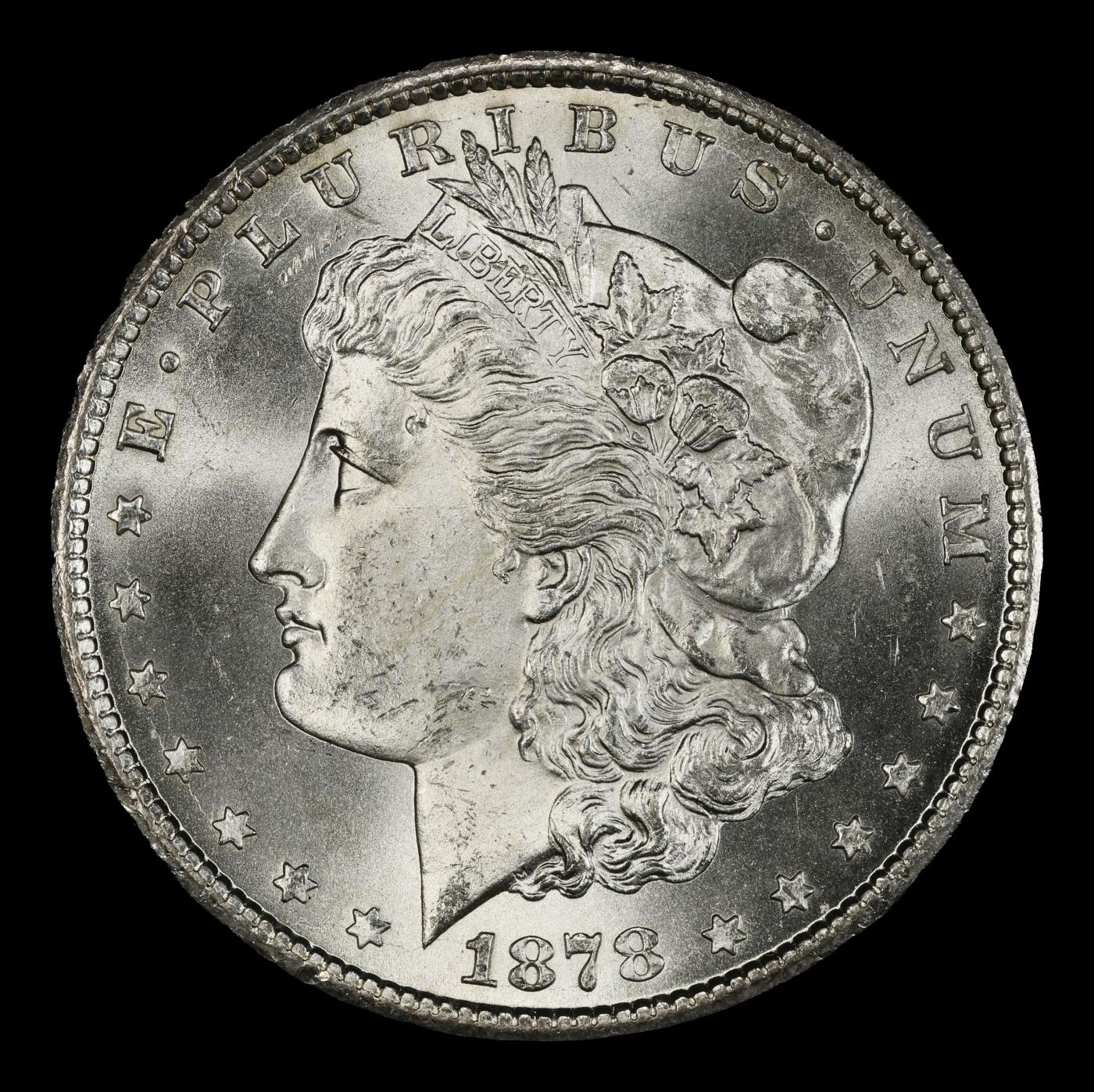1878-cc Morgan Dollar Near Top Pop! $1 ms66+ SEGS