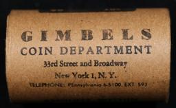 DS- 20 Coin GIMBLES Roll Circ Peace Dollar B+