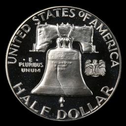 1961 Proof Franklin Half Dollar Near Top Pop! 50c pr68+ DCAM SEGS