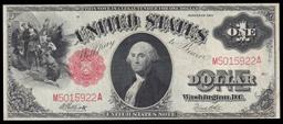 1917 $1 Large Size Legal Tender Note Grades Select AU Signatures Elliott/Burke