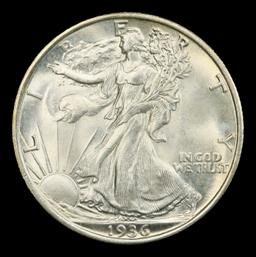 1936-p Walking Liberty Half Dollar TOP POP! 50c ms68+ SEGS