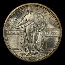 1917-d Ty I Standing Liberty Quarter 25c ms66+ fh SEGS