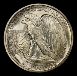 1941-d Walking Liberty Half Dollar Near Top Pop 50c ms67+ SEGS