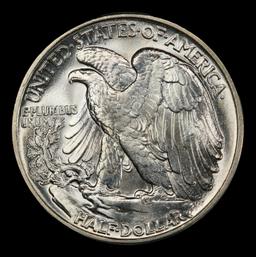1945-p Walking Liberty Half Dollar Near Top Pop 50c ms67 SEGS