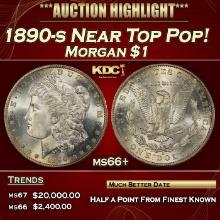 1890-s Morgan Dollar Near Top Pop! $1 ms66+ SEGS