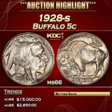 1928-s Buffalo Nickel 5c ms66 SEGS