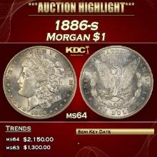 1886-s Morgan Dollar $1 ms64 SEGS