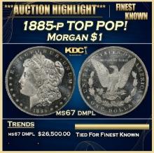1885-p Morgan Dollar TOP POP! $1 ms67 dmpl SEGS