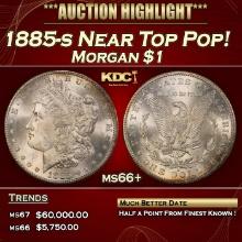 1885-s Morgan Dollar Near Top Pop! $1 ms66+ SEGS