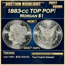 1883-cc Morgan Dollar TOP POP! $1 ms67 dmpl SEGS