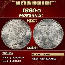 1880-o Morgan Dollar $1 ms64+ SEGS