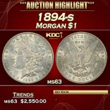 1894-s Morgan Dollar $1 ms63 USCG