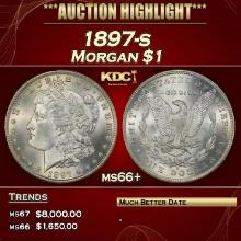 1897-s Morgan Dollar $1 ms66+ SEGS