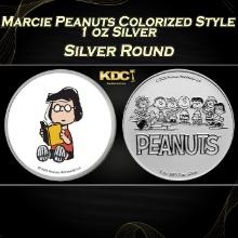 Marcie Peanuts Colorized Style - 1 oz Silver Round Round